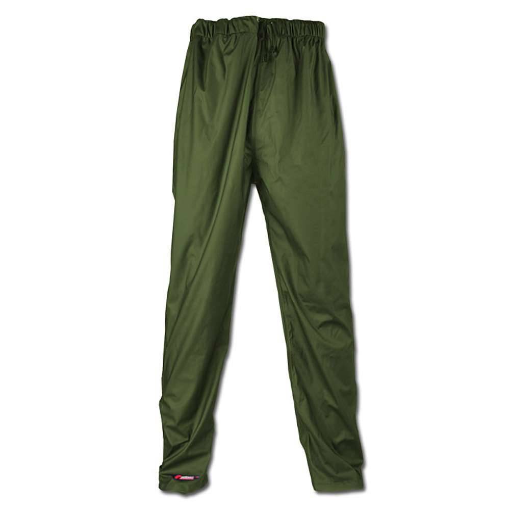 PU Regenbundhose - Gr. S - oliv - EN 343 - PU auf Polyester-Trägergewebe - elastischer Taillenbund