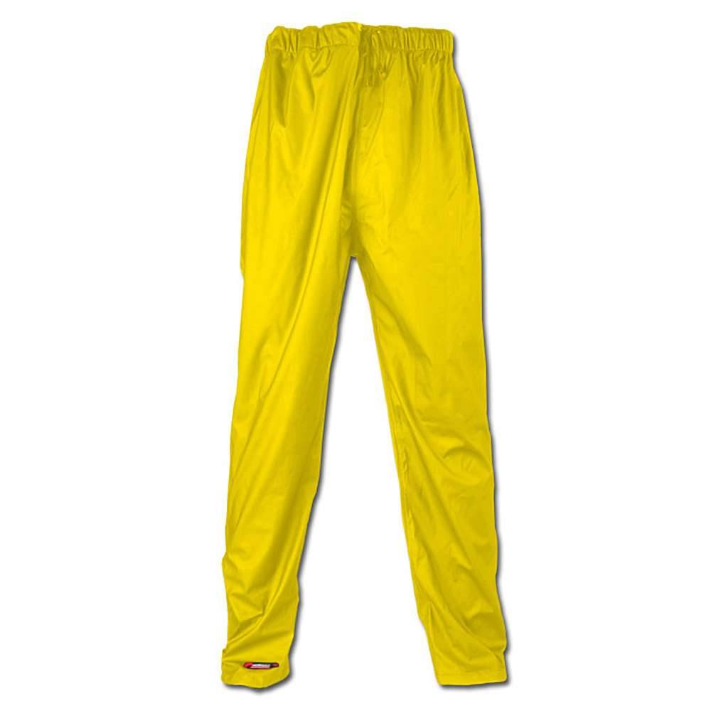 PU Regenbundhose "Karlskrona" - PU auf Polyester-Trägergewebe - EN 343 - elastischer Taillenbund - Gr. XXL - gelb