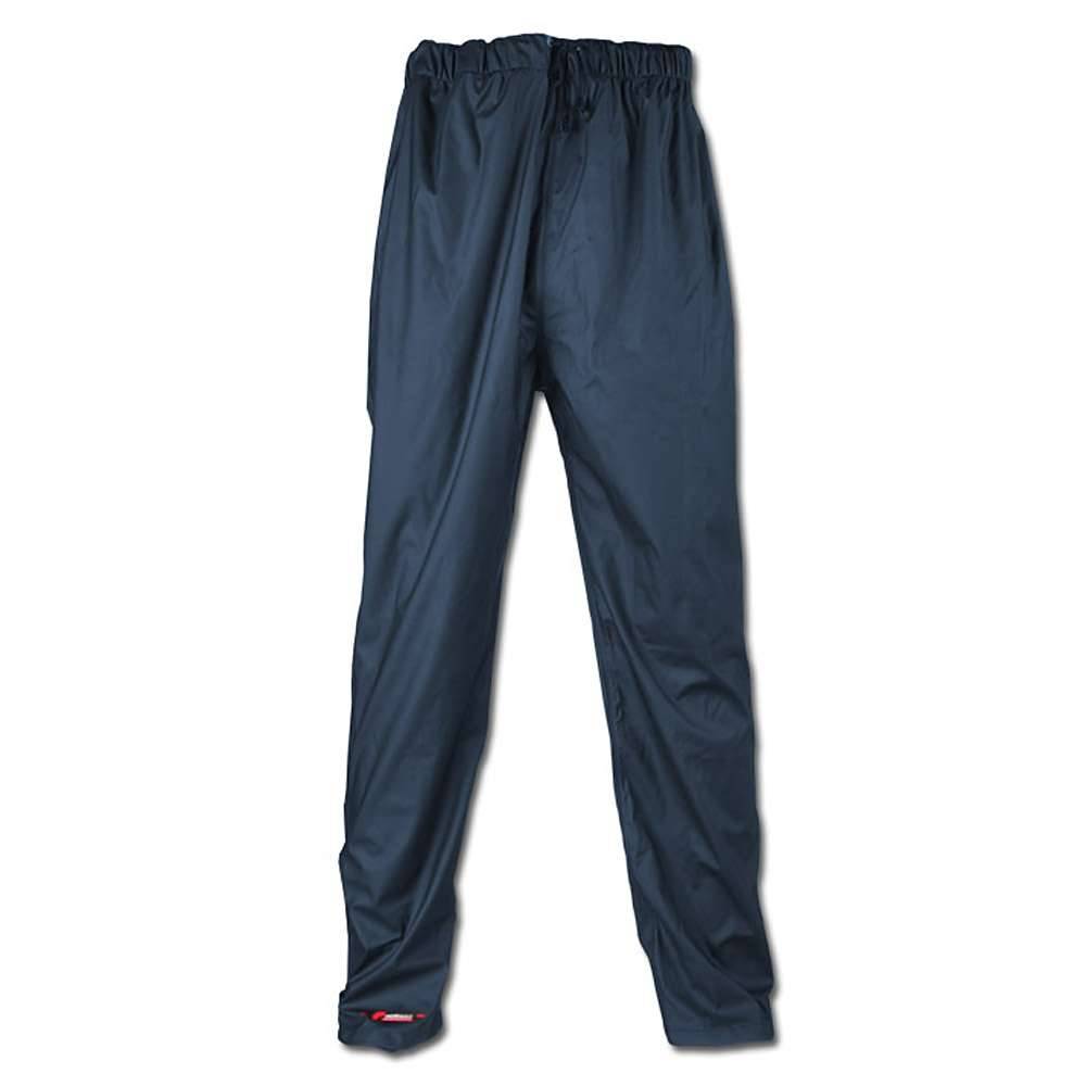 PU Regenbundhose - Gr. L - marine/blau - EN 343 - PU auf Polyester-Trägergewebe - elastischer Taillenbund