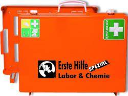 Erste-Hilfe-Koffer - 400 x 300 x 150 mm - ABS-Kunststoff - "Labor & Chemie" - Füllung nach DIN 13157