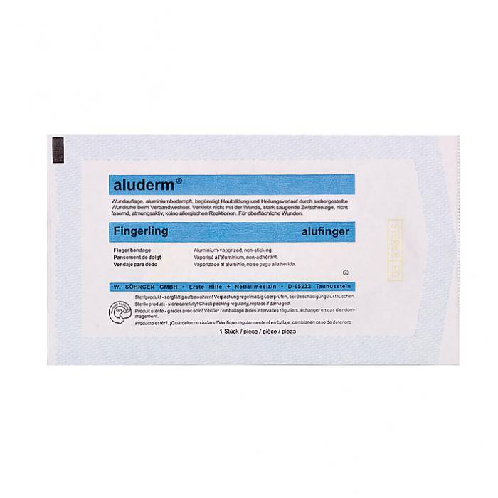 aluderm® alufinger Stülpverband - wahlweise mit/ohne Lederfingerling