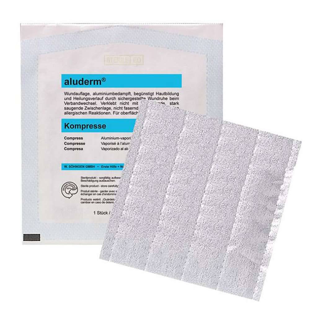 Kompressen - 20x20 cm - Polyestervlies - "aluderm®"