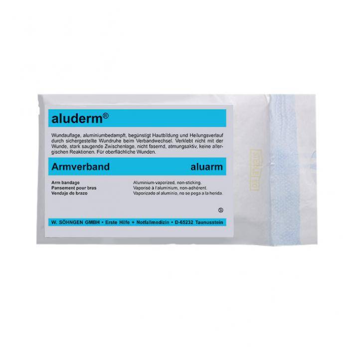 aluderm® aluhand - Spezialverband - mit Klettband