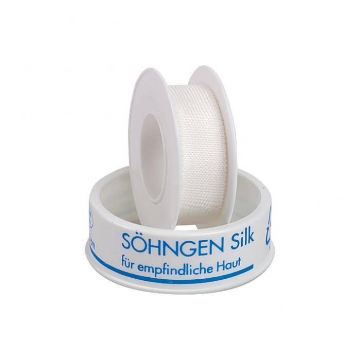 SÖHNGEN®-Silk - Heftpflaster - weißes Taftgewebe - 5 m x 1,25 cm