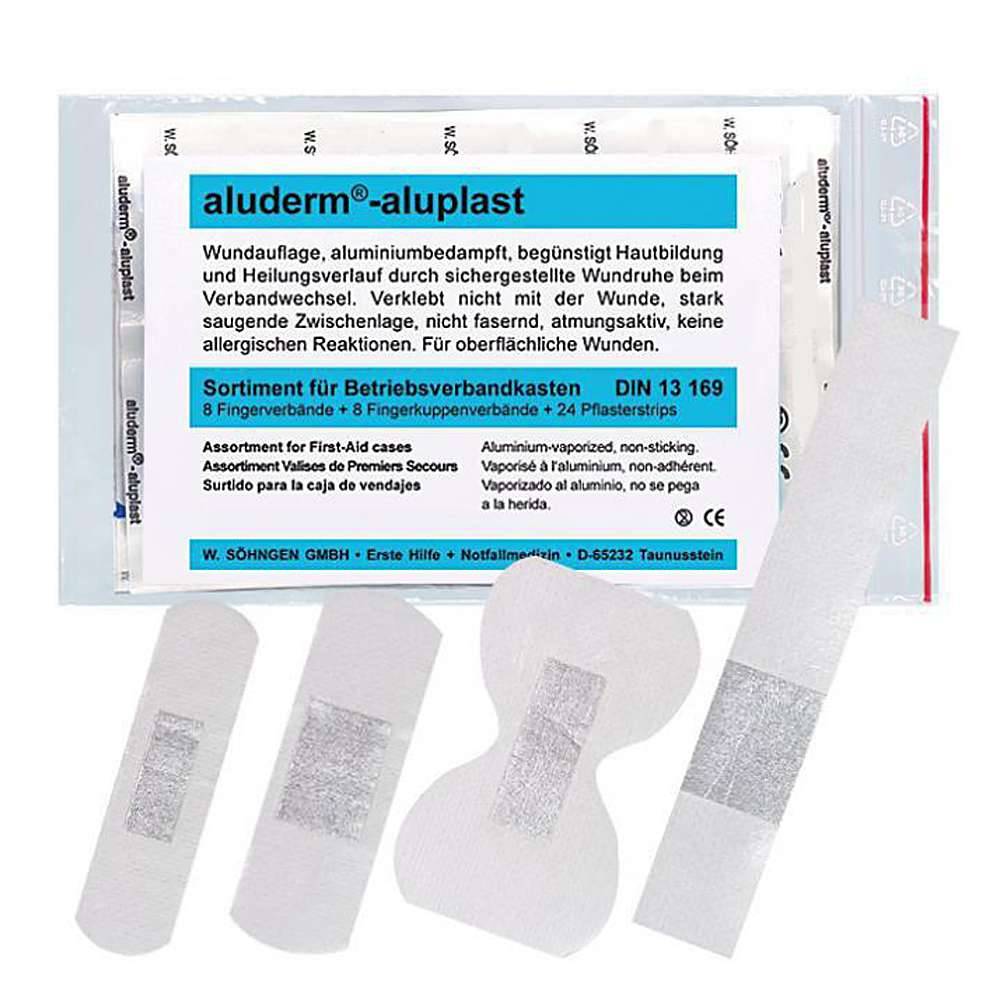 Wundpflaster-Sortiment - aluderm®-aluplast - groß Fingerverband - Inhalt 40 Stück
