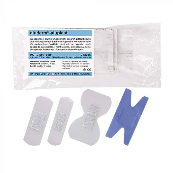 aluderm®-aluplast - Wundpflaster-Sortiment - Activ-Set stabil - verschiedene Größen