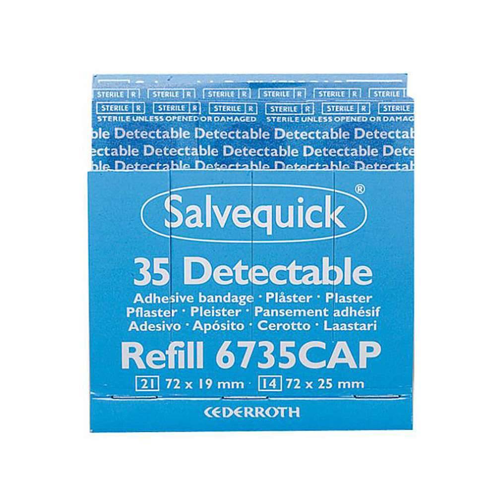 Salvequick-Pflasterstrips- detectabel -Cederroth