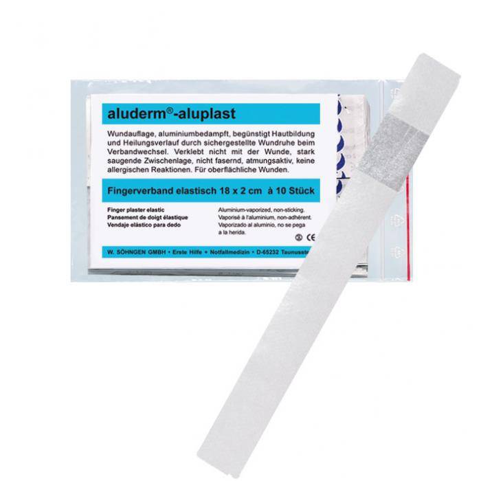 aluderm®-aluplast elastisch Fingerverband 18x2 cm - Farbe weiß