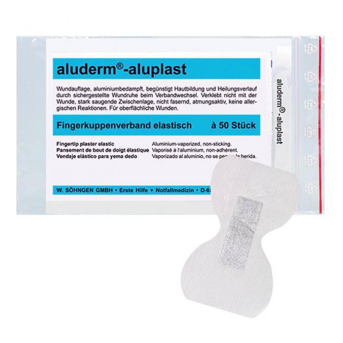 aluderm®-aluplast - elastisch Fingerkuppenverband - Farbe weiß - 4,3x7,2 cm - 50 Stk.
