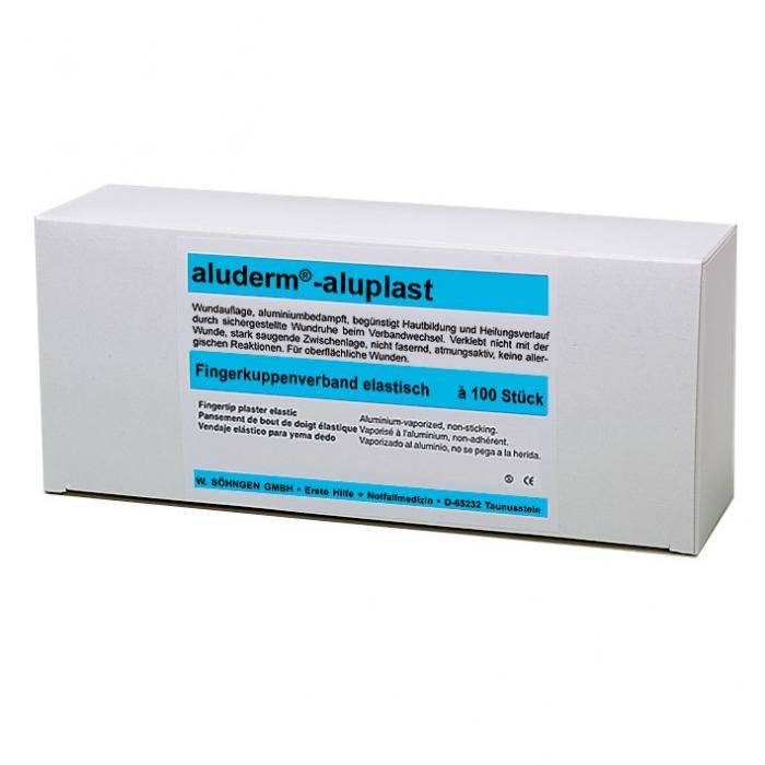 aluderm®-aluplast - elastisch Fingerkuppenverband - Farbe weiß - 4,3x7,2 cm