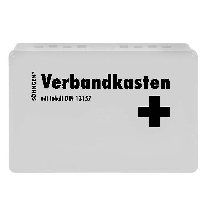 Erste-Hilfe-Kasten - 260 x 160 x 80 mm - weiß - Kunststoff - "KIEL" - gefüllt nach DIN 13157