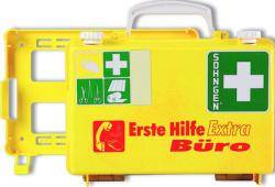 Verbandskasten "BÜRO" QUICK-CD" - gefüllt - nach DIN 13157 - Erste Hilfe extra + BÜRO SN-CD gelb