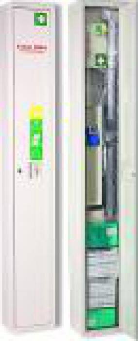 Erste-Hilfe-Schrank - 2.000 x 300 x 200 mm - weiß - "SAFE" - gefüllt DIN 13 157