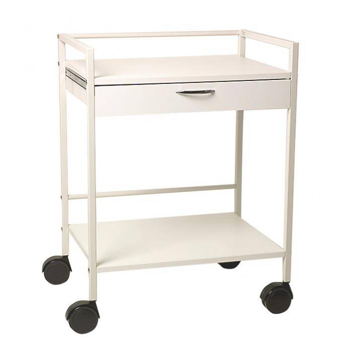 Instrumententisch - weiß - 640 x 475 x 850 mm