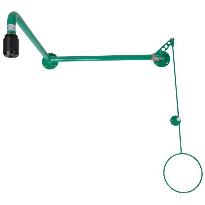 Körper-Notdusche "B-SAFETY" - für Über-Tür-Montage - mit Betätigung 3/4" AG- Messing pulverbeschichtet