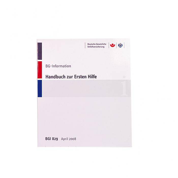 Handbuch zur Ersten Hilfe - BGI 829