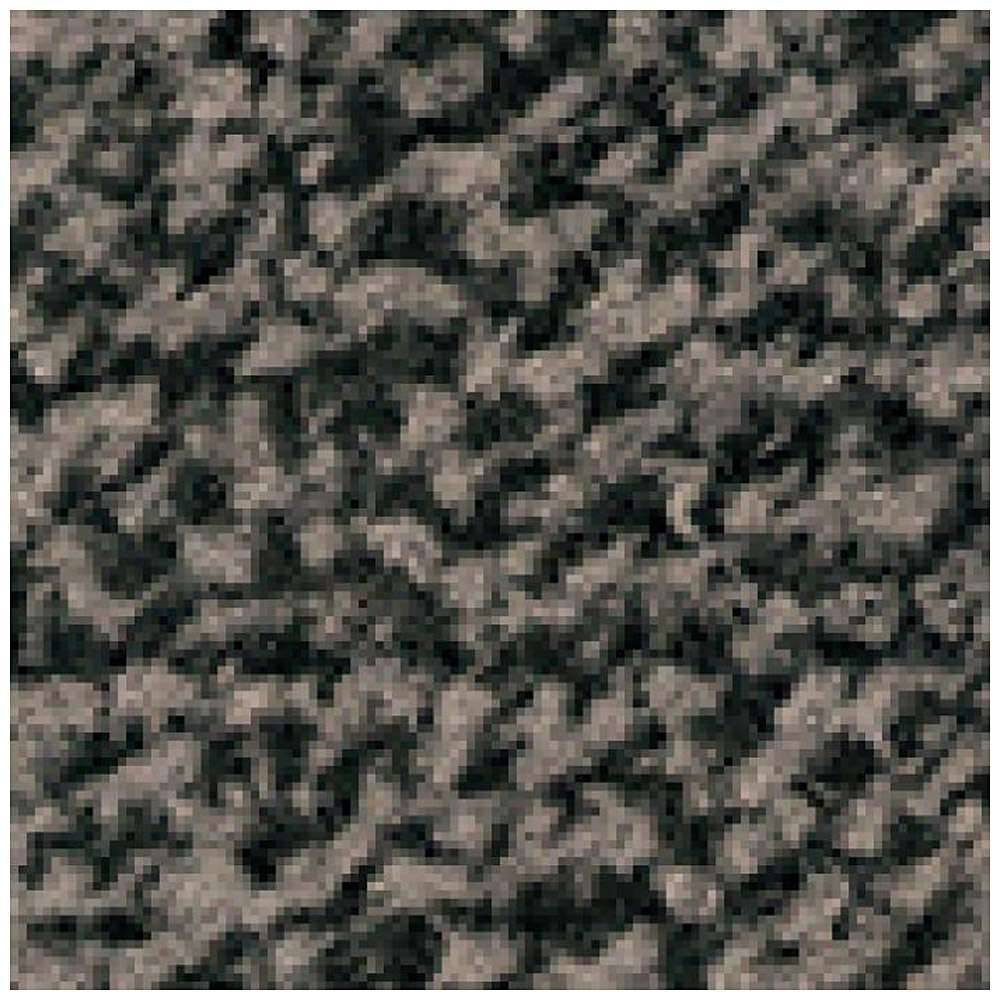 Nahaufnahme einer strukturierten, steinähnlichen Oberfläche mit unregelmäßigen Mustern in Grautönen.