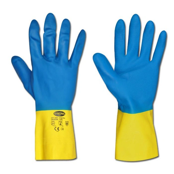 Arbeitshandschuh"Kenora" - Neoprene/Naturlatex - Farbe blau/gelb - Norm EN 388/Klasse 4121 - Größe 7 Arbeitshandschuh"Kenora" - Neoprene/Naturlatex - Farbe blau/gelb - Norm EN 388/Klasse 4121 - Größe 7