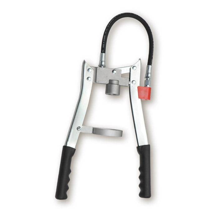 Zweihandhebelfettpresse "Eco" - mit Hochdruckschlauch und Greifkupplung - Druckleistung max. 400 bar