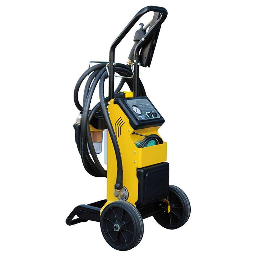 Filtroll für Diesel und Öle - 230 V - 25 l/min - 6 bar - fahrbares Filteraggregat mit Ausgießrohr