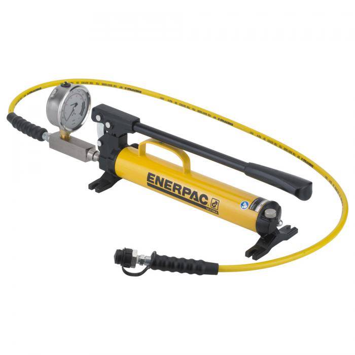 Hydraulische Stahl Öl Handpumpe - einstufig - max. Betriebsdruck 700 bar