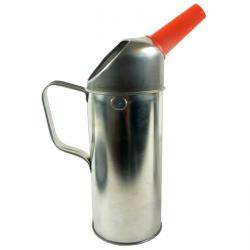 Messbecher DENIOS - Weißblech - Liter 2 L - Auslauf fest - Ø Einlass 70 mm - Ø Boden 116 mm - Ø Ausguss 20 mm - Höhe 315 mm - 400 g