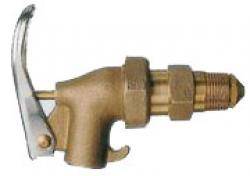 Zapfhahn - Messing - selbstschließend - Flammsperre - Aufhängevorrichtung - Anschlussgewinde G 3/4"