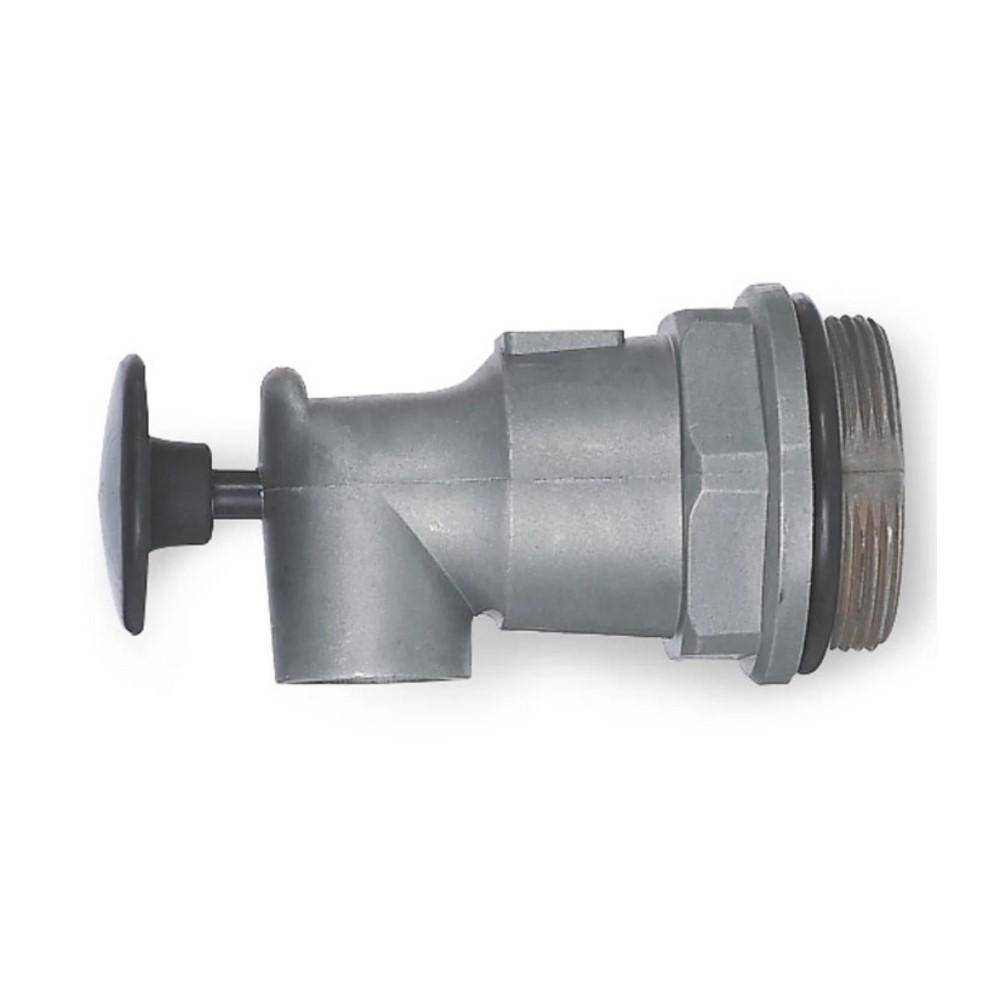 Zapfhahn - Aluminium - selbstschließend - Betätigungsknopf - Anschlussgewinde G 2"