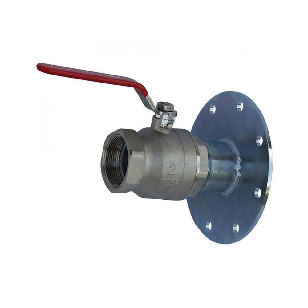 Graf® Auslaufhahn - Metall - für Lagertanks - mit Flansch - Anschlussgewinde G 2"