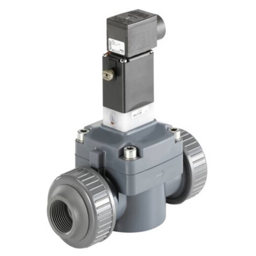 2/2-Wege - Magnetventil - Typ 0142 - PVC - für aggressive Medien - IG 1/2" - stromlos geschlossen (N.C.) - PN 0,5 bis 6