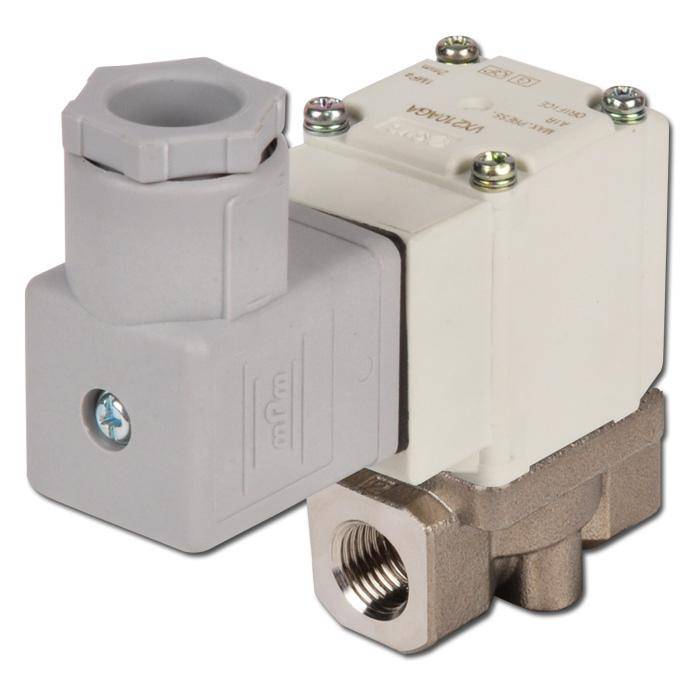 Magnetventil - 2/2-Wege - Aluminium - Druckluft - IG G 1/8" - stromlos geschlossen - 230 V AC - PN 0 bis 10