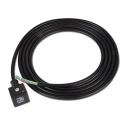 Gerätestecker - Typ GSA nach DIN 43650 Bauform A - Kabellänge 2,5 m - Spannung 0-24V AC/DC - Max 16 A, Betriebsstrom 10 A - IP 65 mit Gummidichtung