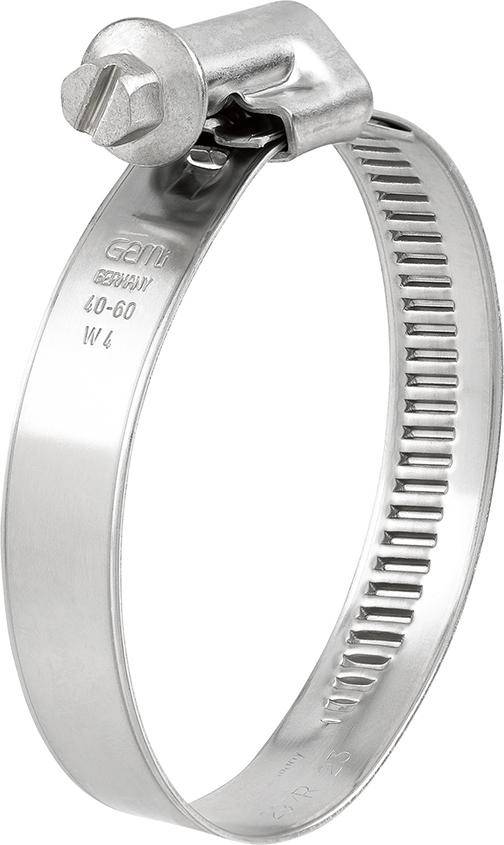 Schneckengewindeschelle SX-T 9 8-12 C7 W4 Rostfreier St. 1.4301