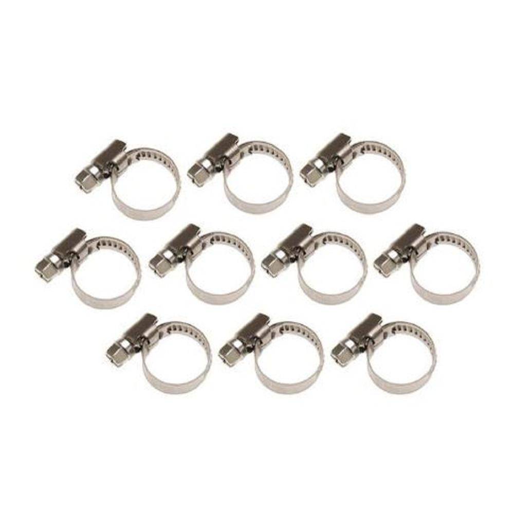 Schlauchklemmensortiment - INOX - 10-teilig - stufenlos verstellbar - Schlauch Ø 8 x 12 mm - Preis per Set
