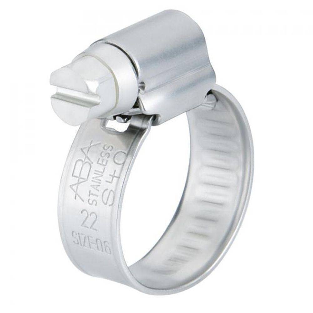 Schneckengewindeschelle ABA Nova SMS - Spannbereich-Ø 8 bis 14 mm - Breite 9 mm - W4 - Preis per Stück