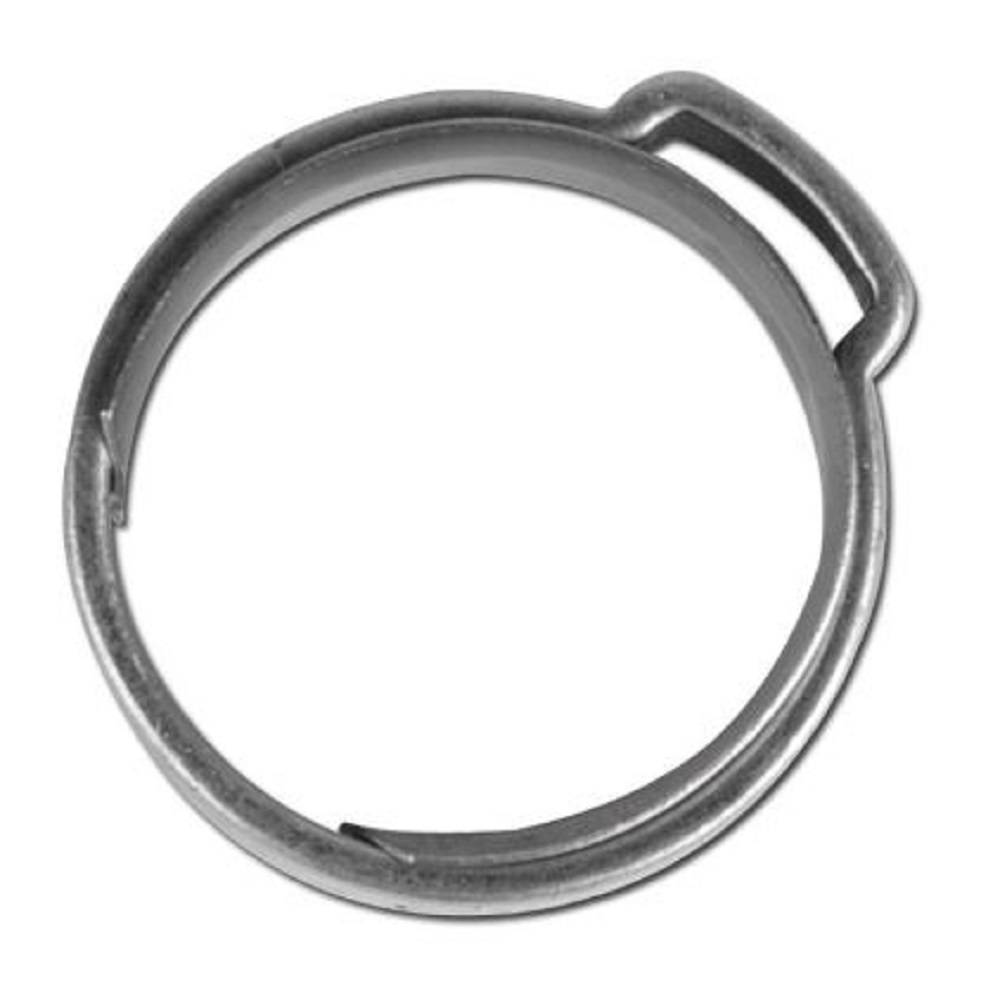 1-Ohr Schlauchklemme mit Einlegering - Stahl verzinkt - Spannbereich Ø 8 - 9,5 mm - Breite 6 mm - Preis per Stück