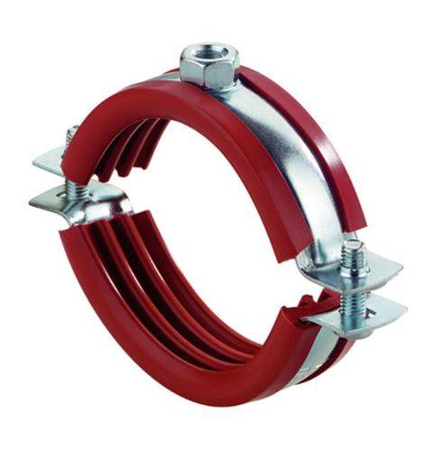 Silikonrohrschelle - Anschlussgewinde M8/M10 - Stahl - Spannbereich-Ø 20 - 24 mm - VE 100 Stück - Preis per VE