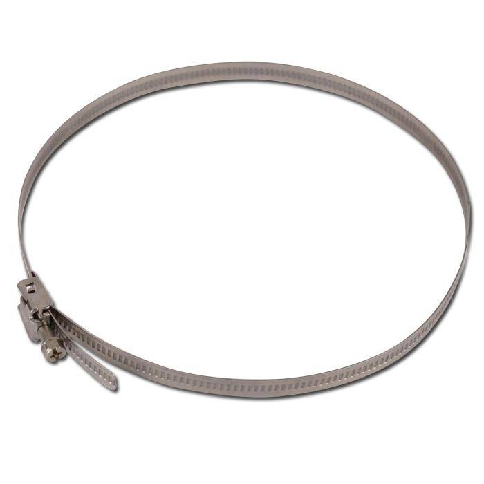 Schnellverschlussschelle - Edelstahl - Spannbereich-Ø 60 bis 380 mm - Breite 9 mm - Preis per Stück