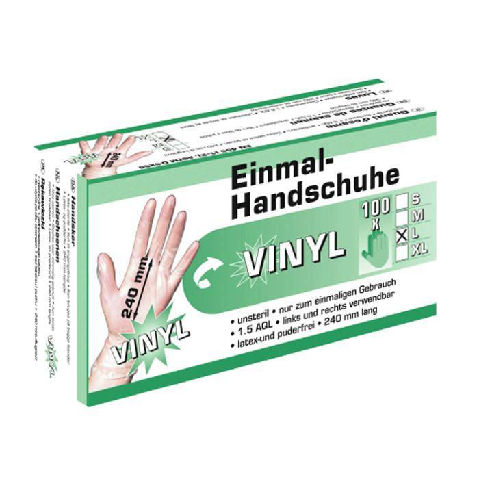 Einmalhandschuhe - Vinyl - Grösse M - VE 100 Stück - Preis per VE