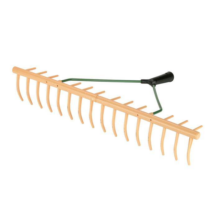 Kunststoffrechen - Breite 64 cm - Stielhalter-Ø 27 mm - 16 Zinken - ohne Stiel