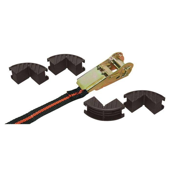 Zurrgurt mit 4 Kantenschutz - Breite 25 mm - Länge 5 m