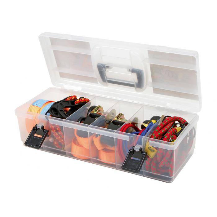 Zurrgurt-Set - Inhalt 4 Zurrgurte, 12 Gepäckspanner - Preis per Set