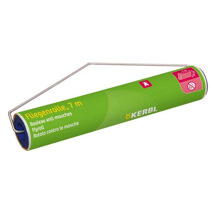 Fliegenrolle - Breite 30 cm - Länge 7 m - mit Halterung
