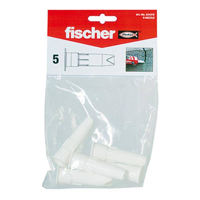 V-Düse Express Zement - Inhalt pro Plastikbeutel 5 Stck. - Sanierung von Mauerwerksfugen, ideal 5-20 mm Fugenbreite- und -tiefe
