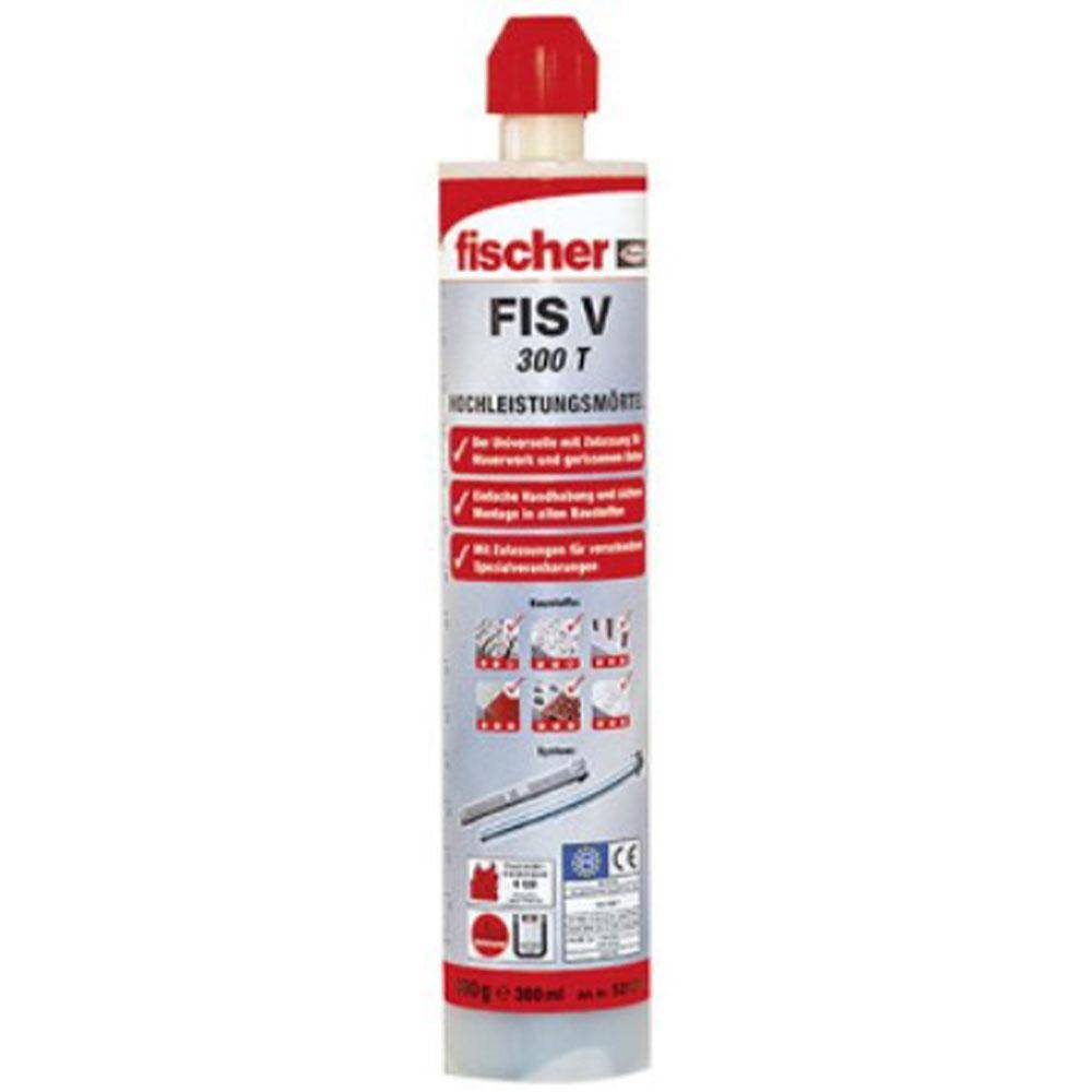 Fischer Hochleistungsmörtel FIS V 300 T - Inhalt 1 Kartusche 300 ml, 2 x Statikmischer - VE 12 Stück - Preis per VE