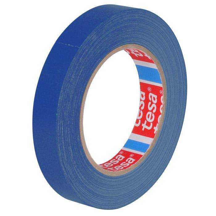 Gewebe Klebeband - TESA - mit Naturkautschukkleber - hoch wetterfest - wasserdicht - Rollenbreite 50 mm - Rollenlänge 50 m - blau