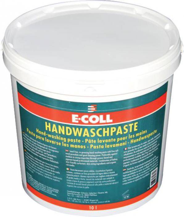 E-COLL Handwaschpaste - 10 Liter Eimer - Preis per Stück