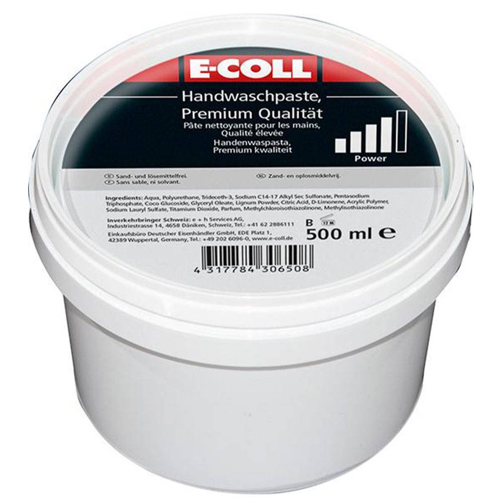 Handwaschpaste "Premium-Qualität" - 500 ml Dose - E-COLL - Preis per Stück