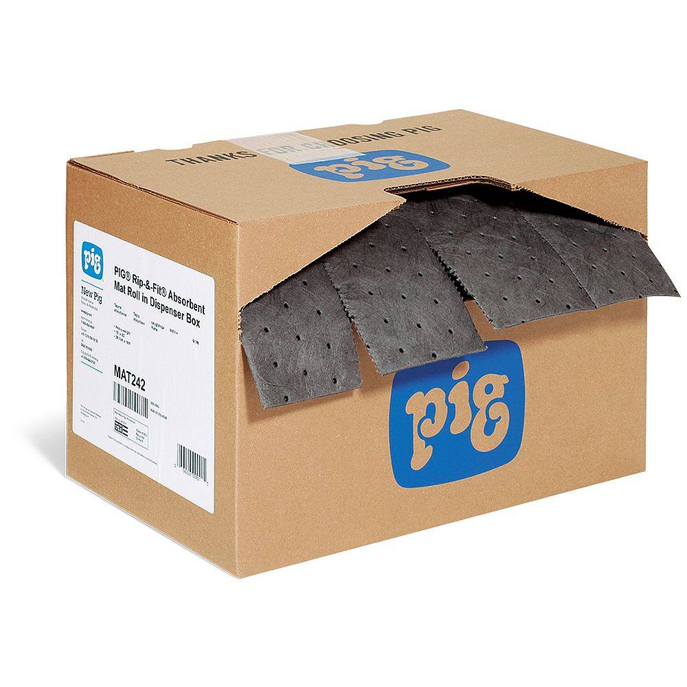 PIG® Rip-&-Fit Universalrolle - Heavy-Weight - absorbiert 29,7 l/Rolle - Breite 38 cm - Länge 18 m - Preis per Rolle