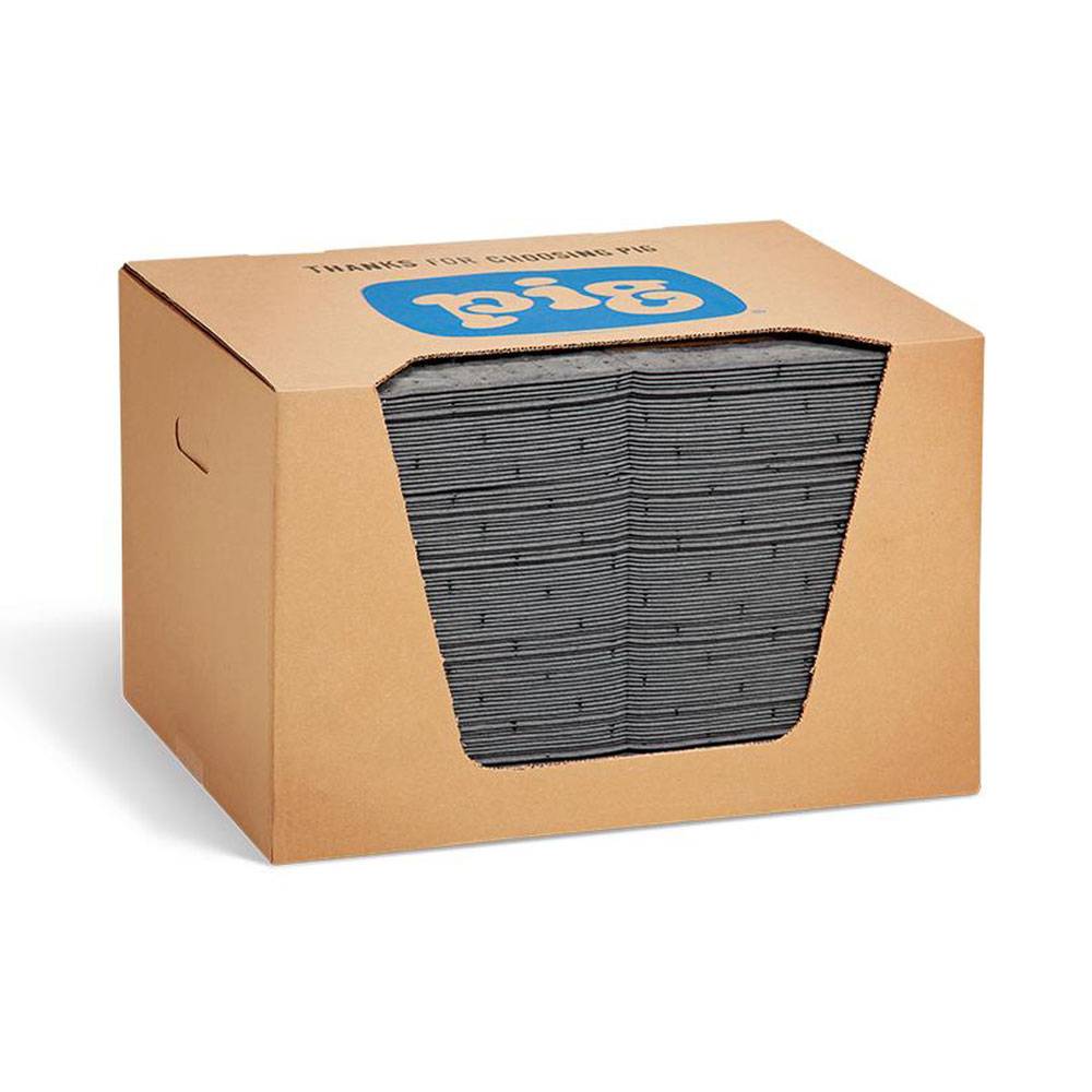 PIG® Universal Matte - Heavy-Weight - Absorbiert 62,3 l/VE - 38 x 38 cm - VE 100 Matten - Preis per VE